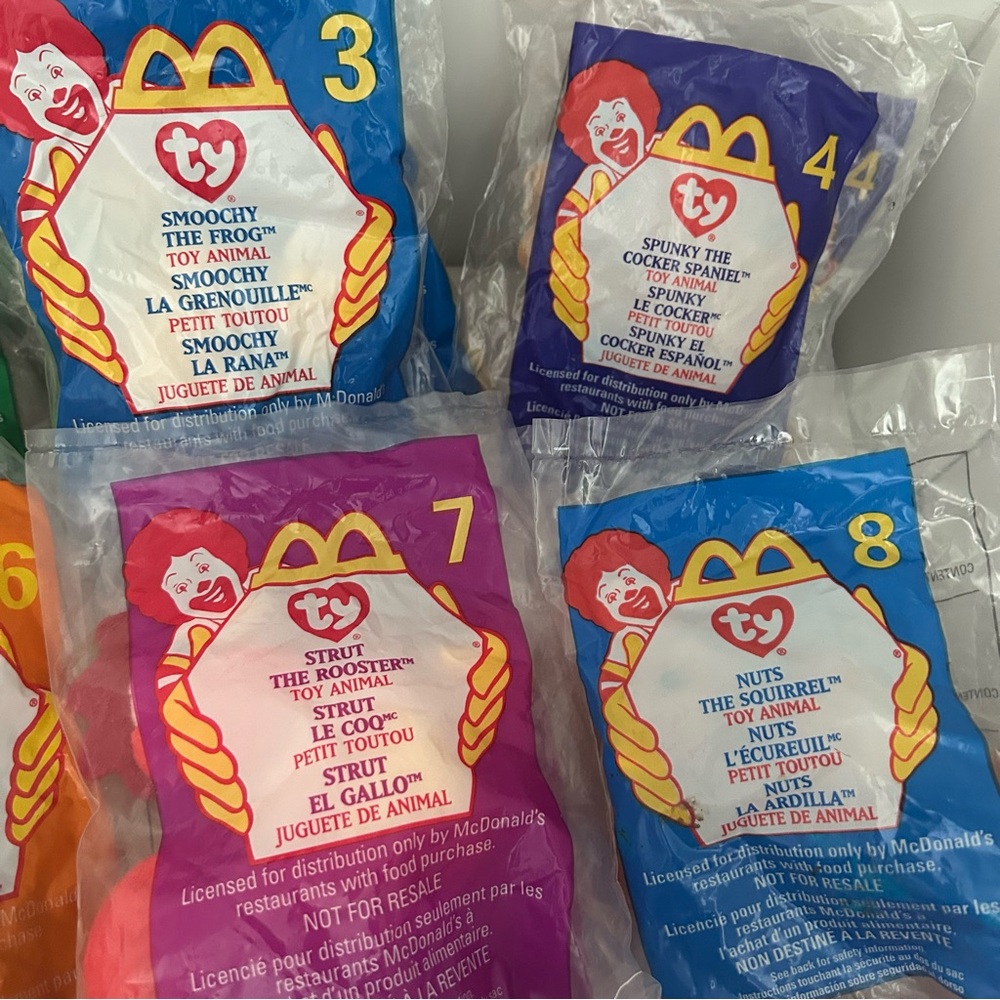 90s McDonald's 24 Ty Teenie Beanie Babies 1 to 12 complete 2 SET LOT vintage - Picture 4 of 14